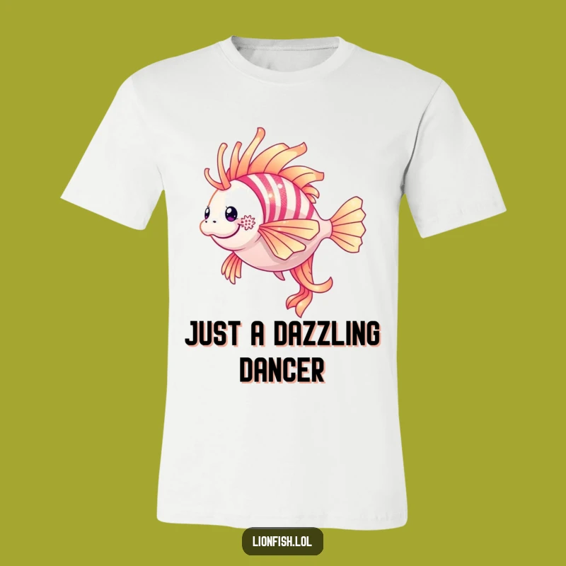 Funny Shimmering Lionfish Twirl Tee: A Hilarious Underwater Ballet T-Shirt Gift